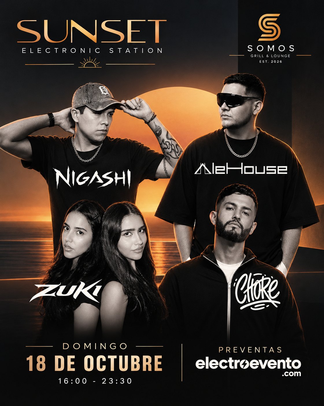 Flyer de SOMOS SUNSET — SECOND EDITION